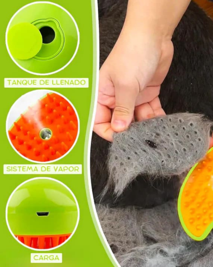 CEPILLO DE VAPOR 3 EN 1 PARA MASCOTAS